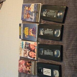 Set of 4 VHS tapes